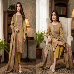 Chicken Carry Printed Cotton 3 Piece